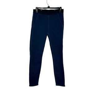 Gap 1969Women Jeans Resolution Leggings Elastic Pull On Waist Dark Blue Size 29R